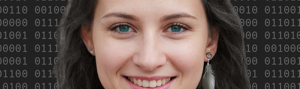 Gesicht von Kiya,- unsere KI Mitarbeiterin