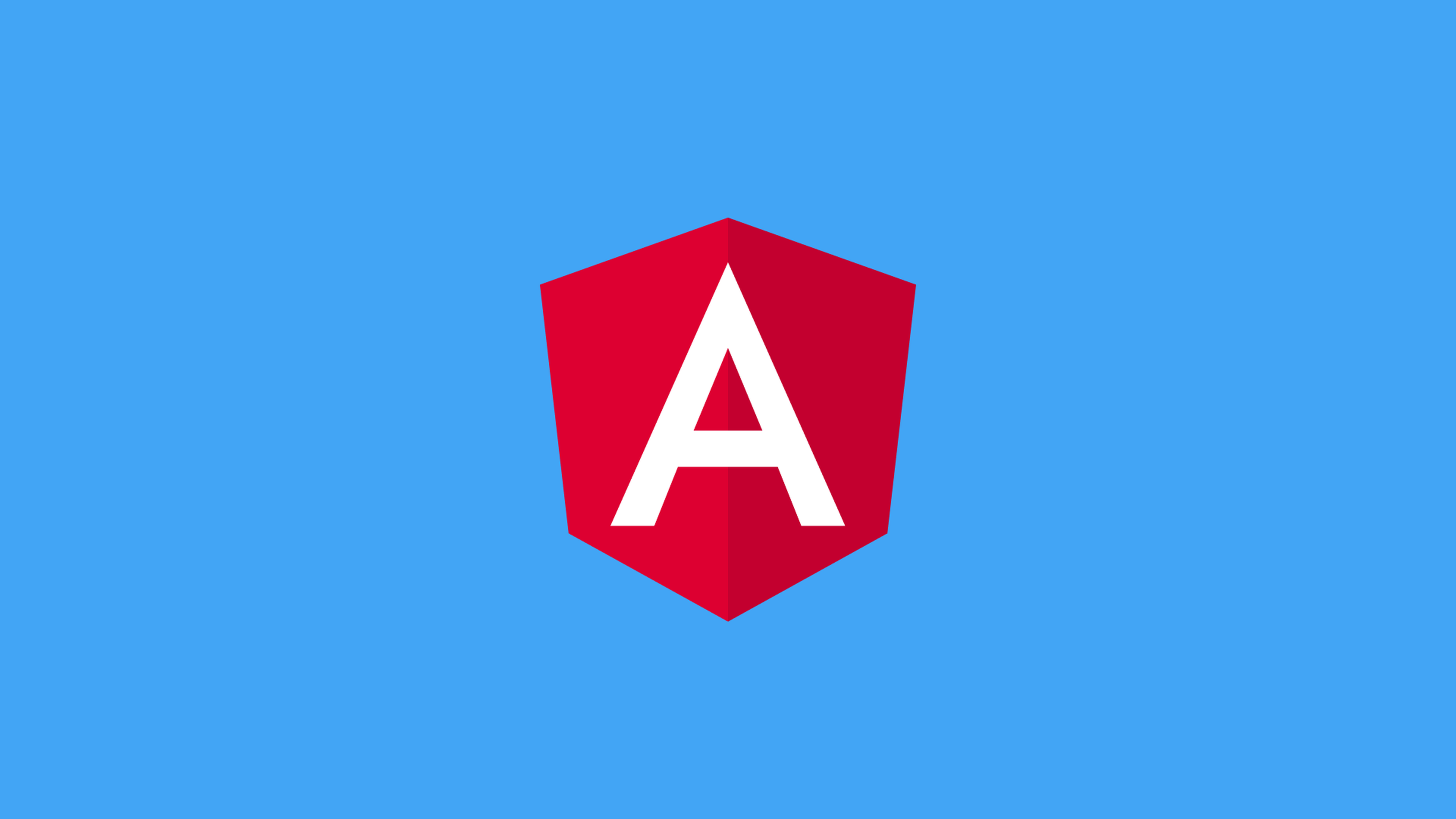 Angular Logo auf Hintergrund